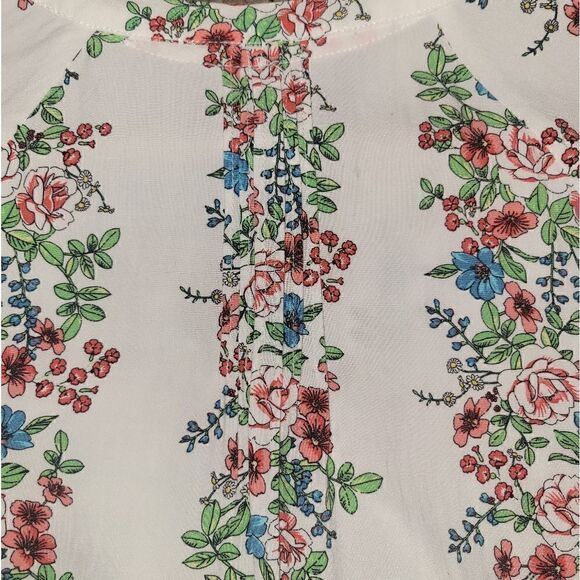 Matilda Jane Wish You Were Here Our Atlas Button Down Short Sleeve Floral Top S - Picture 7 of 15